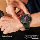 Розумний годинник Modfit Delta Force All Black 36 мм.