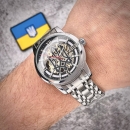 Годинник наручний Patriot Sharp Silver Black Індивідуальне Лого