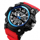 Skmei 1283 Black-Blue-Red Wristband