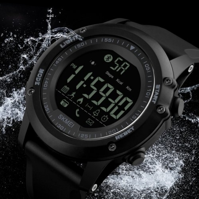 Skmei 1321 All Black Smart Watch