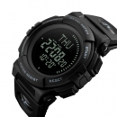 Skmei 1290BK All Black Smart Watch + Compass