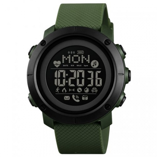 Skmei 1512AG Army Green Smart Watch + Compass