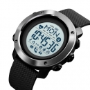 Skmei 1511BK All Black Smart Watch + Compass