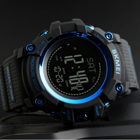 Skmei 1358 Black-Blue Smart Watch Compass