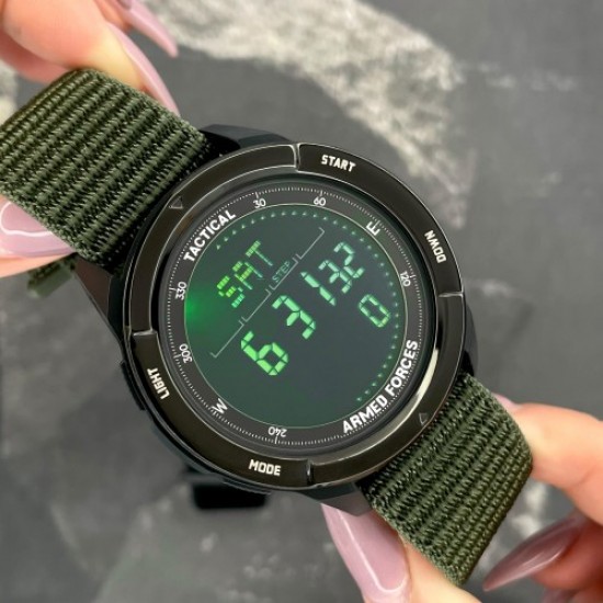 Тактичний годинник Patriot Alpine Edge Army Green з компасом