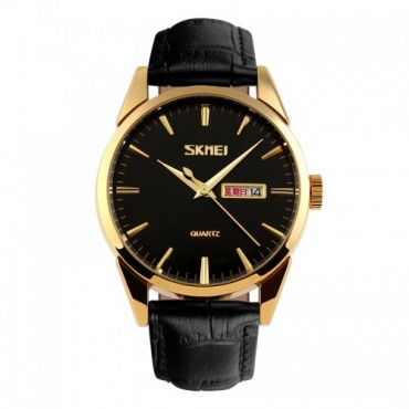 Skmei 9073GDBK-B Gold-Black men