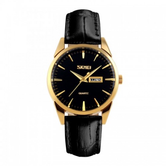 Skmei 9073GDBK-S Gold-Black lady