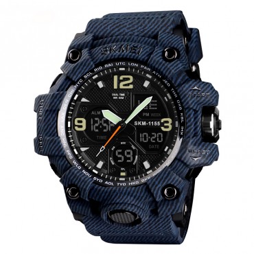 Skmei 1155BDMBK denim black