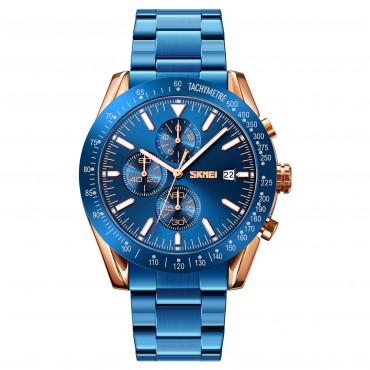 Skmei 9253RGBU Rose Gold-Blue SALE