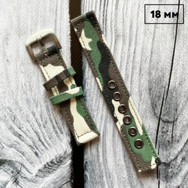 Ремешок двойной Camo Multicam 18 мм