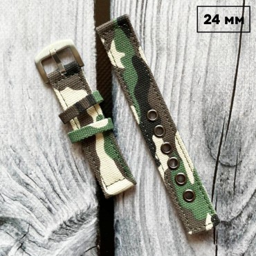 Ремешок двойной Camo Multicam 24 мм