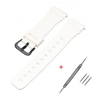 Ремінець для Casio G-Shock DW-6900 White BK
