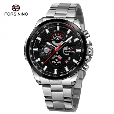Forsining 6909 Silver-Black-Black