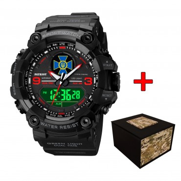 Patriot 001RDSBU СБУ Чорні з червоним + Коробка.