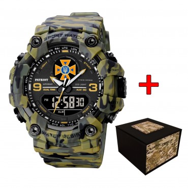 Patriot 001CMGRDSNS ДСНС Зелений камуфляж + Коробка.