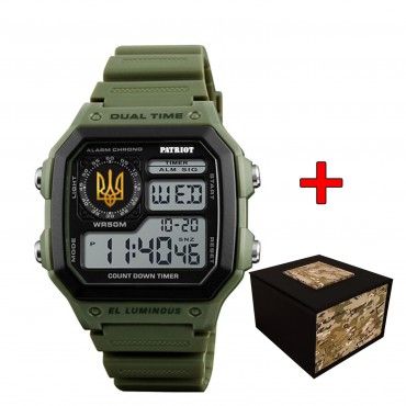 Patriot 010AGUAGD Тризуб золото Зелені + Коробка.