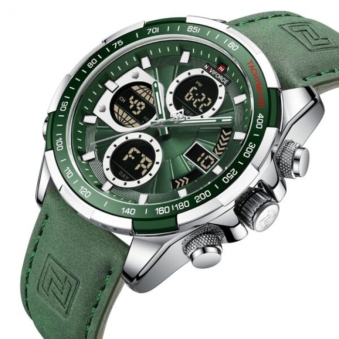 Чоловічий спортивний тактичний годинник Naviforce Fly ArmyGreen