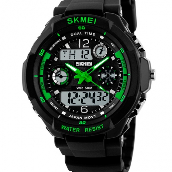 Дитячі годинники Skmei S-Shock Green 0931